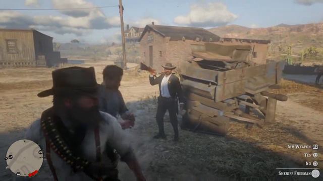 Red Dead Redemption 2 killing the sheriff смотреть онлайн