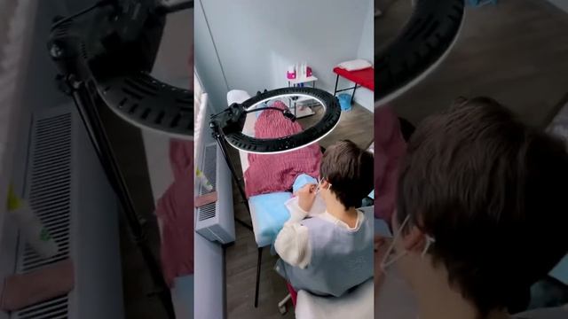 Идём в гости к клиенту. Кольцевая лампа для лешмейкера. Наша кольцевая лампа у клиента. смотреть онлайн