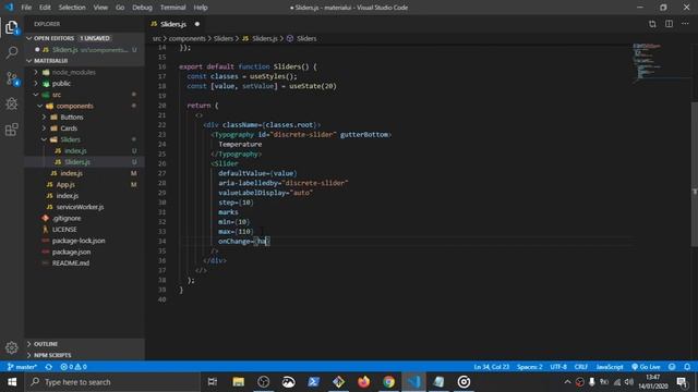 React JS Material UI - Slider смотреть онлайн