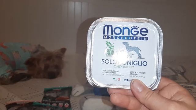 Посылка с лакомствами и консервами для Йорка