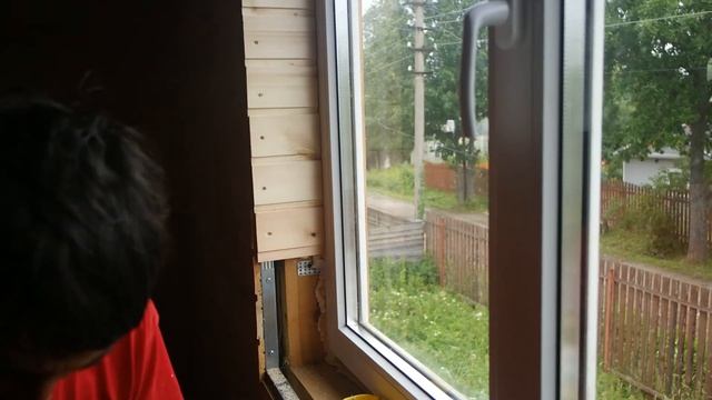 Откосы на окно,из вагонки. смотреть онлайн