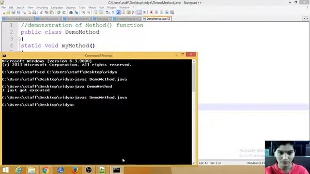 Demonstration of static and non static method смотреть онлайн