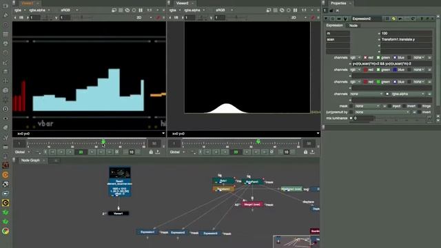 nuke tutorial : simulating contour (terrain) scanner using expression node смотреть онлайн