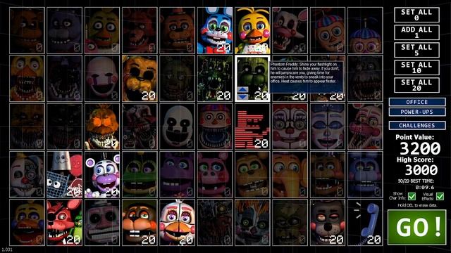 FNAF 7 Ultimate Custom Night смотреть онлайн