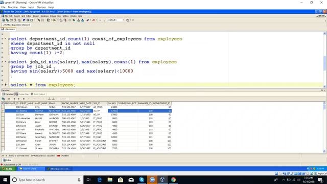 Aggregate Functions in Oracle смотреть онлайн
