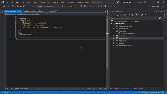 ASP.NET Core Web API Project files | ASP.NET Core 5.0 Web API tutorial смотреть онлайн
