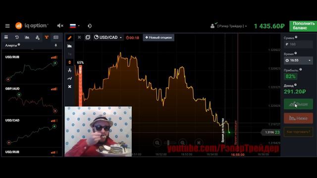 Рэпер Трейдер - Торгуем по тренду на iqoption смотреть онлайн