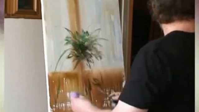 Художник Игорь Сахаров рисует "Букет маков на окне" смотреть онлайн