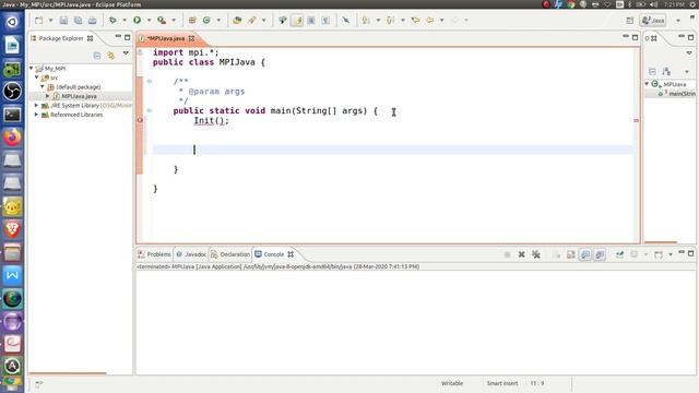 Simple MPI Program Using Java смотреть онлайн