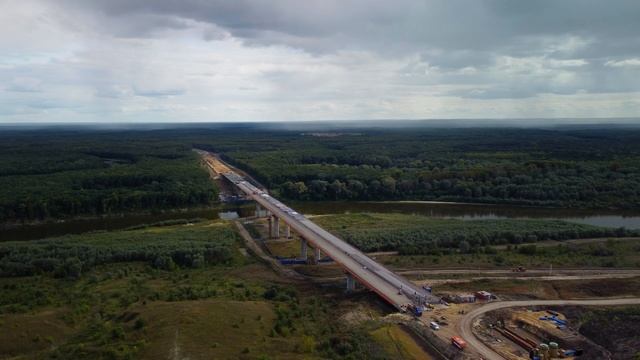Строительство моста через р. Сура #м12 смотреть онлайн