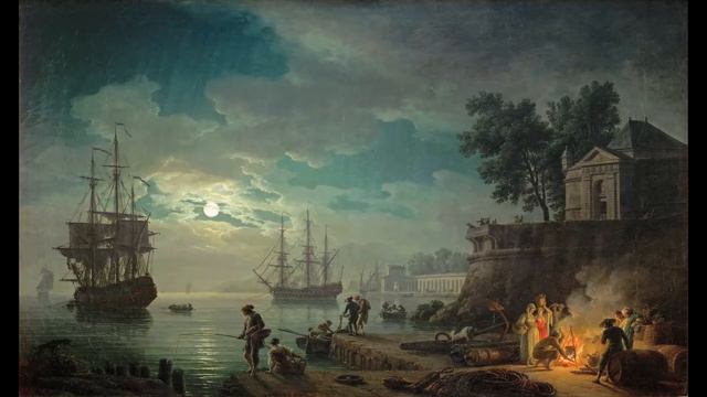 Seaport By Moonlight - Claude Joseph Vernet (1771)