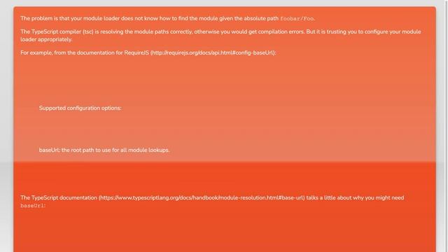 How to get tsc to Resolve Absolute Paths when Importing Modules using baseUrl? смотреть онлайн