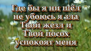 Господь Ты Пастырь мой. (Христианские песни с текстом).