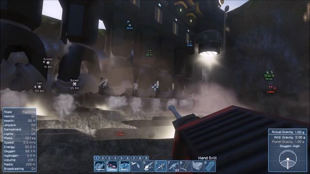 Space Engineers - New Planetary Mining Drill Bore Concept смотреть онлайн