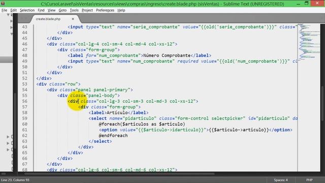 Sistema web PHP con laravel y Mysql (23-36) Registro Compras Almacén (2) смотреть онлайн