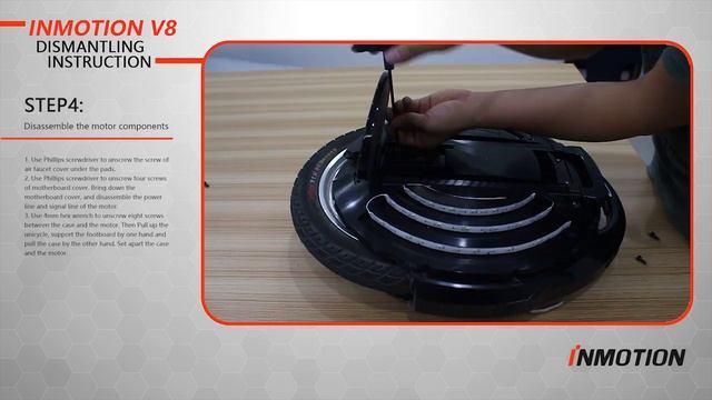 Inmotion V8 Disassembly Video