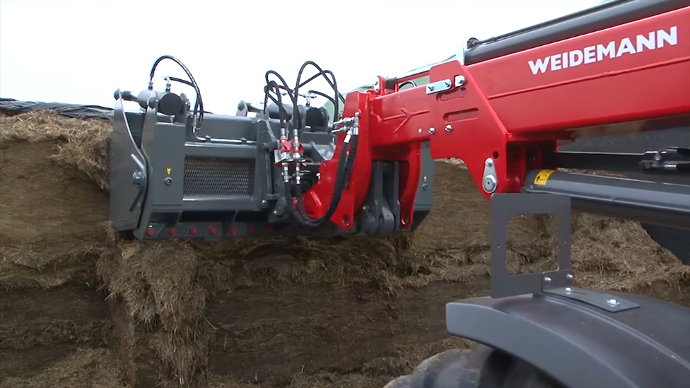 Телескопический погрузчик Weidemann 4080LPT в сельском хозяйстве смотреть онлайн
