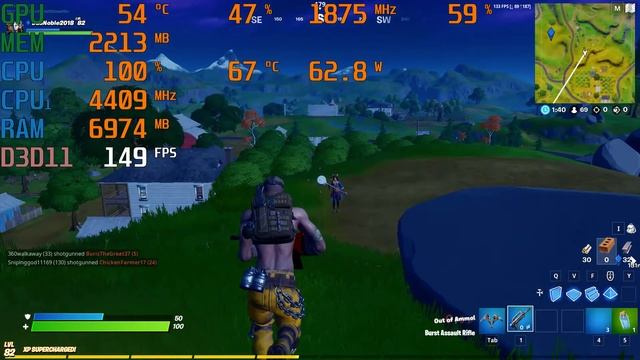 Fortnite GTX 1660 Super, I3 8350k, Testing Game Frames, 1080p competitive down to 480p смотреть онлайн