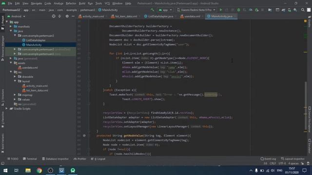 PRAKTIKUM 3 - XML Parsing Android Studio [17 11 0147] смотреть онлайн