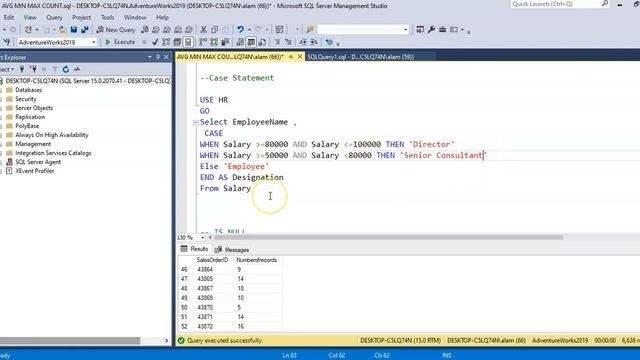 SQL Aggregate Function,MIN MAX AVG SUM COUNT GROUP BY HAVING ORDER BY CASE STATEMENT COALESCE смотреть онлайн