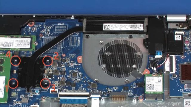 Replace the Heat Sink | HP Pavilion 14-bk000 Notebook | HP Support смотреть онлайн