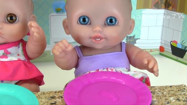 Три Киндера и Овощные Макароны Для Сестричек Мультики Как Мама и Куклы 108мама тв