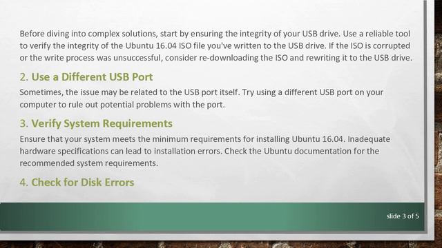 Troubleshooting Ubuntu 16.04 Installation: Dealing with Errno 5 Input/Output Error смотреть онлайн