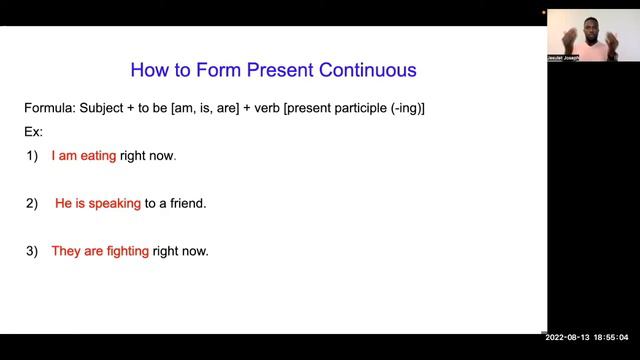 Prezan Kontinyèl-Present Continuous | Aprann Tan Vèb Yo - Learn The Verb Tenses смотреть онлайн