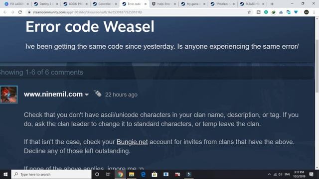Destiny 2 Shadowkeep Weasel Error Code FIXED | Quick Guide 100% WORKING смотреть онлайн