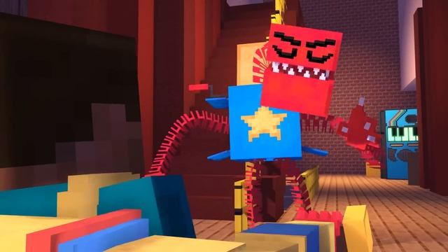 Monster School but it's Project Playtime Challenge! (VS Boxy Boo Minecraft Animation) смотреть онлайн