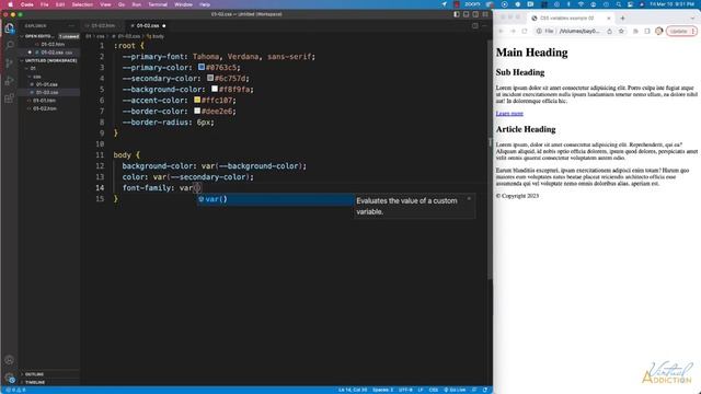 Advanced CSS | Naming conventions for CSS variables смотреть онлайн
