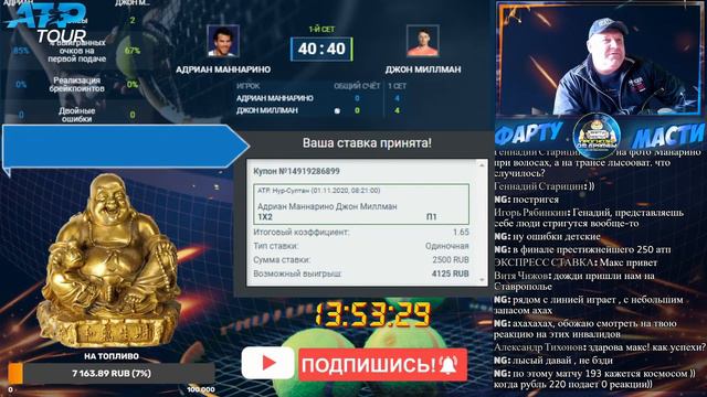 Финал Маннарино А. - Миллман Дж. смотреть онлайн