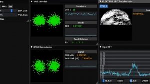 Приём LRIT изображений со спутника Электро-Л №3 в реальном времени