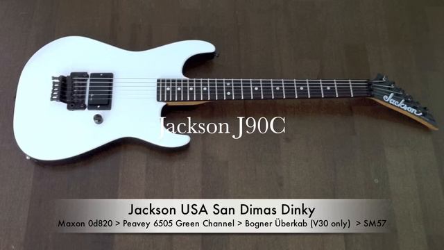 Jackson J50BC , J80 , J90C , Seymour Duncan SH-4 , EMG81 Pickup Comparison