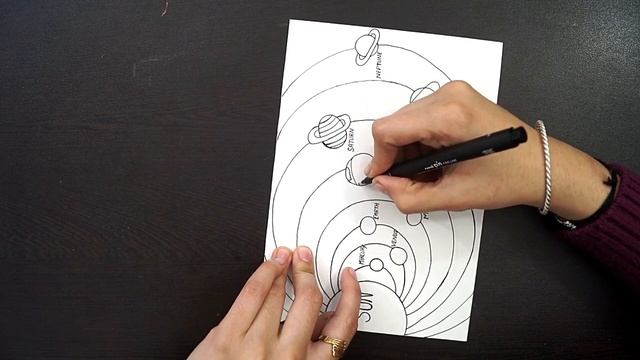 How To Draw Solar System || Solar System Diagram смотреть онлайн