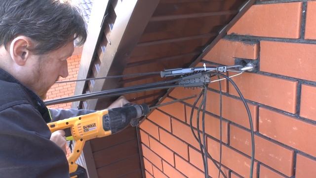 Ввод в дом по воздуху. Убираем СИП. Заводим ВВГ.