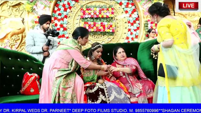 SHAGAN CEREMONY *DR KIRPAL & DR PARNEET*  DEEP FOTO FILMS STUDIO  M. 9855760996