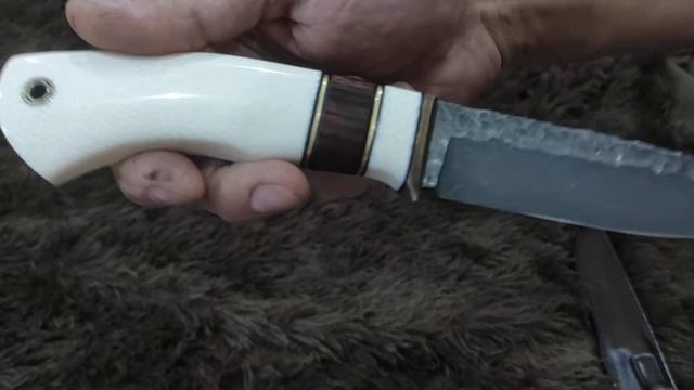 нож Скала сталь CPR рукоять элфорин айронвуд латунь мозаичный пин