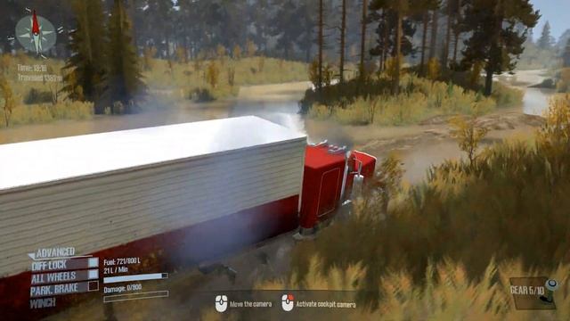 Spintires: MudRunner - PETERBILT 359 Semi Truck Driving on Mud and Off-road смотреть онлайн