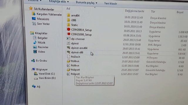 Windows10 Opcom Driver Kurulumu