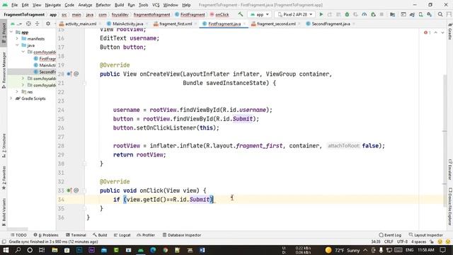 pass data from one fragment to another fragment android studio tutorial смотреть онлайн