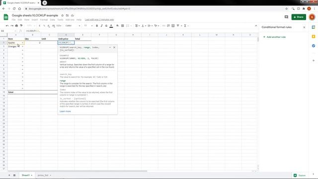 Google Sheets VLOOKUP: how to lookup a value from another sheet! смотреть онлайн