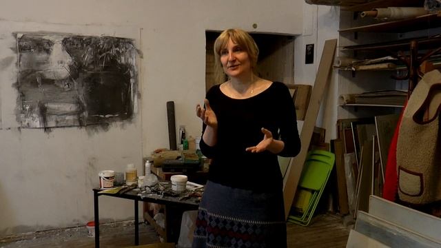 В мастерской художницы Елены Утенковой #Елена_Утенкова #Живопись #Мастерская_художника смотреть онлайн