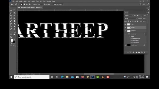 How to Create Shattered Text Effect in Photoshop 2021 смотреть онлайн