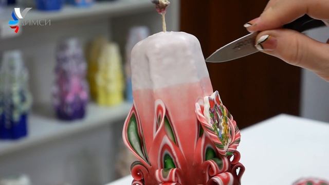 Рождественская резная свеча от свечной мастерской ДИМСИ - первая в 2021 году смотреть онлайн