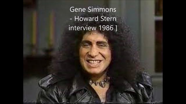 Gene Simmons - Howard Stern Interview 1986 смотреть онлайн