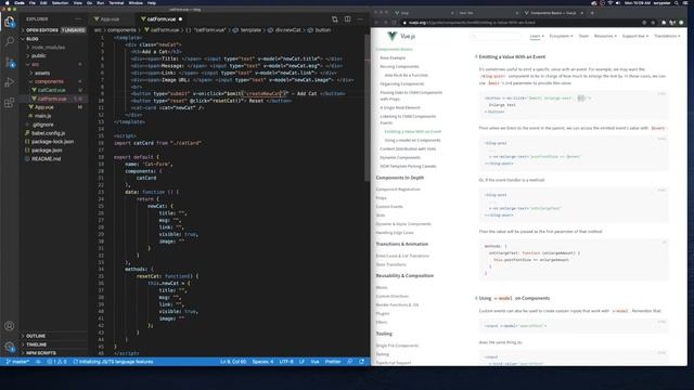 Using Emit with Vue смотреть онлайн