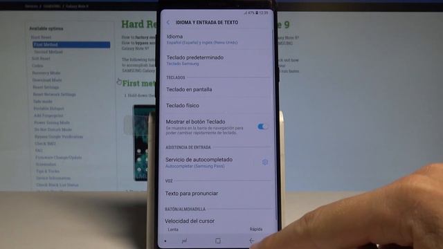 How to Change Language on SAMSUNG Galaxy Note 9 - Set Up Language |HardReset.Info смотреть онлайн