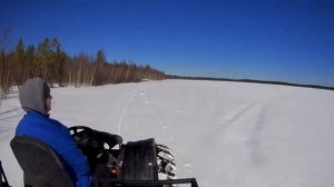 Каракат Зис-5 по снегу / Каракатим на рыбалку.