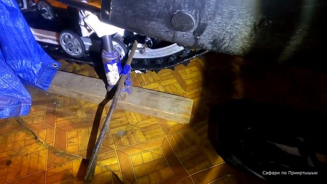 Снегоход YAMAHA VK-540. Как добраться до ФТО. Снимаем расширители лыж. смотреть онлайн